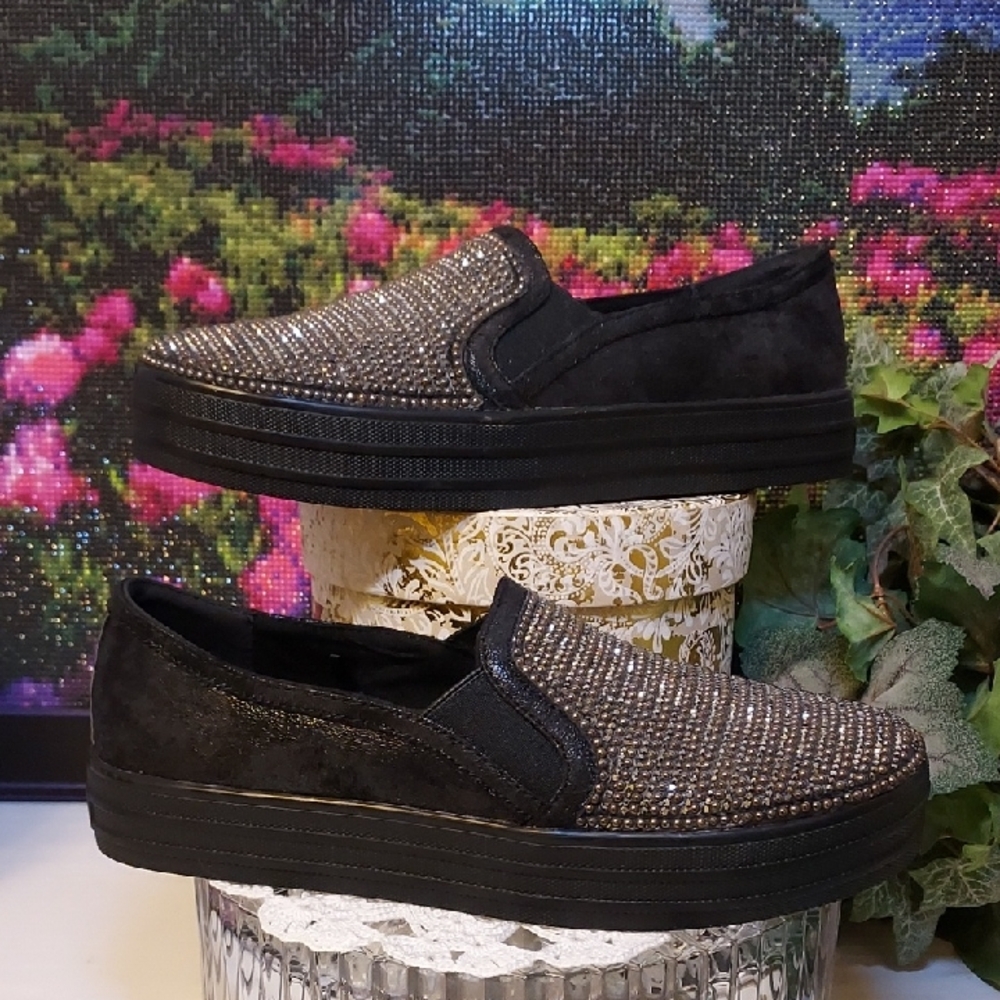 Womens Skechers Double Up Shiny Dancer - Picture 3 of 11